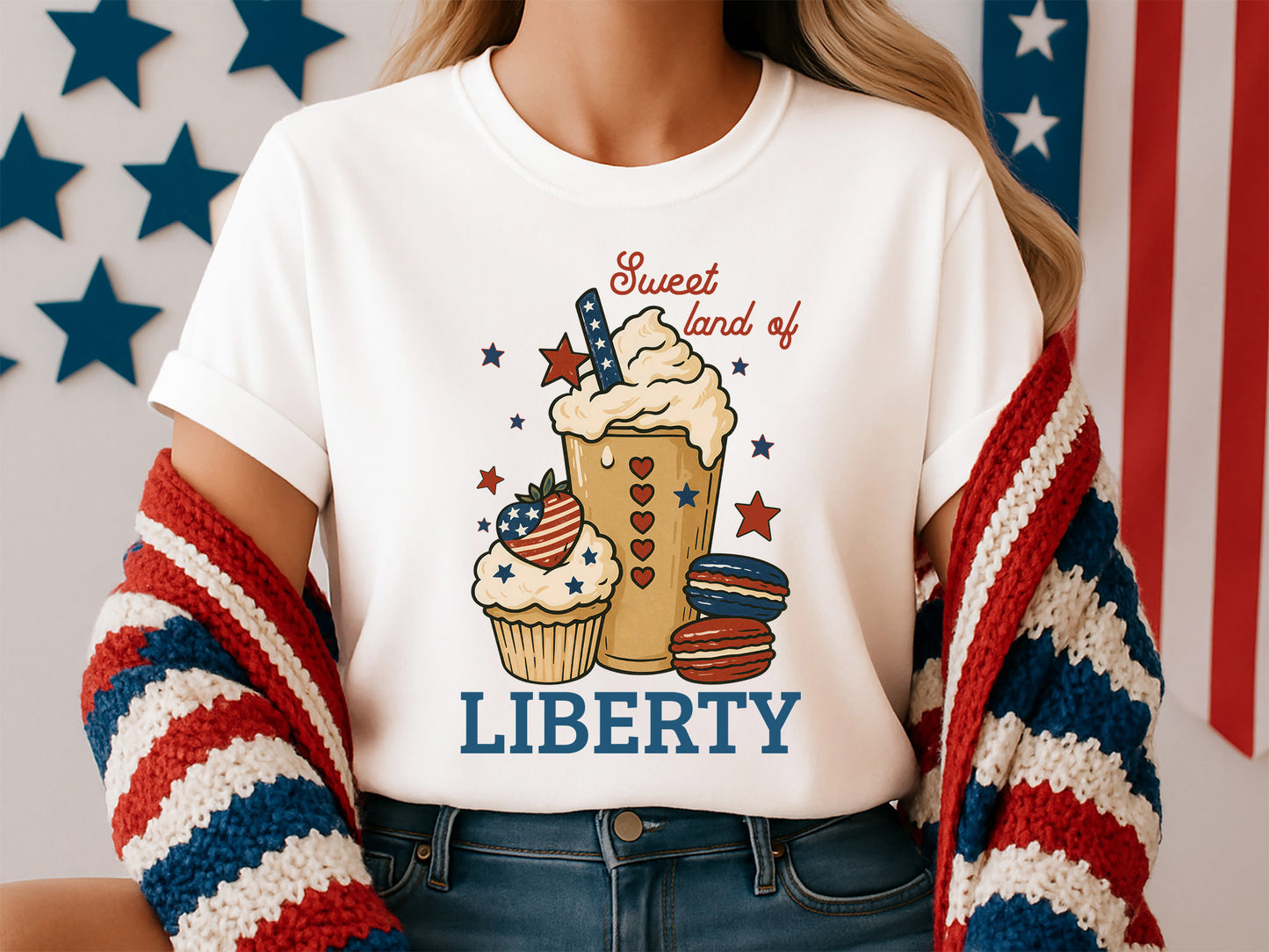 Sweet Land of Liberty, Cute Fourth of July Sublimation