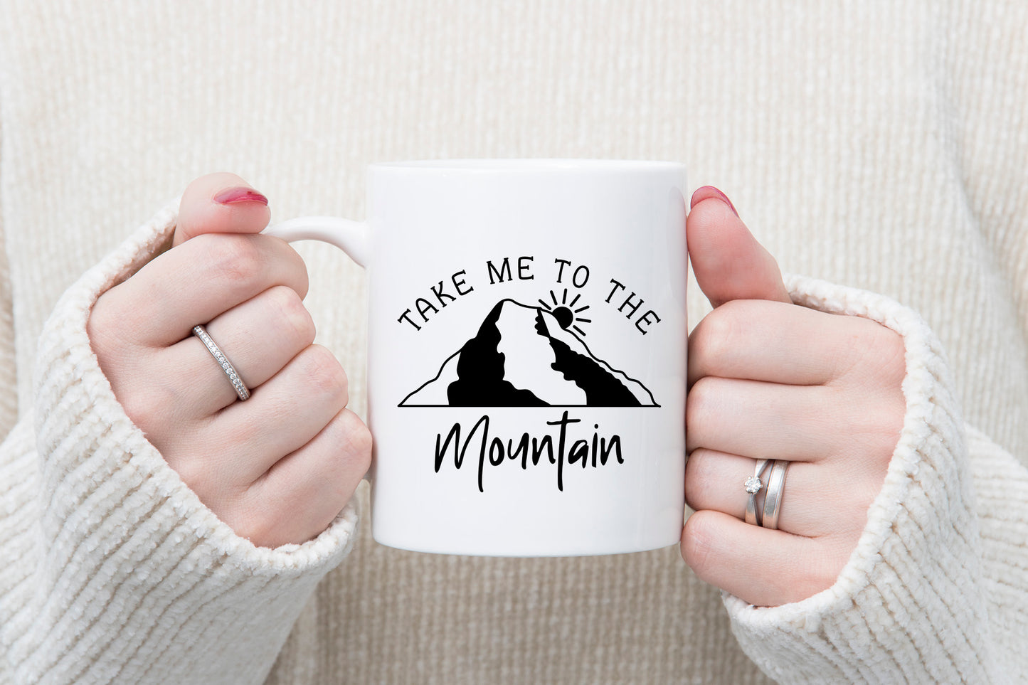 Take Me To The Mountains, Outdoor Cut File SVG