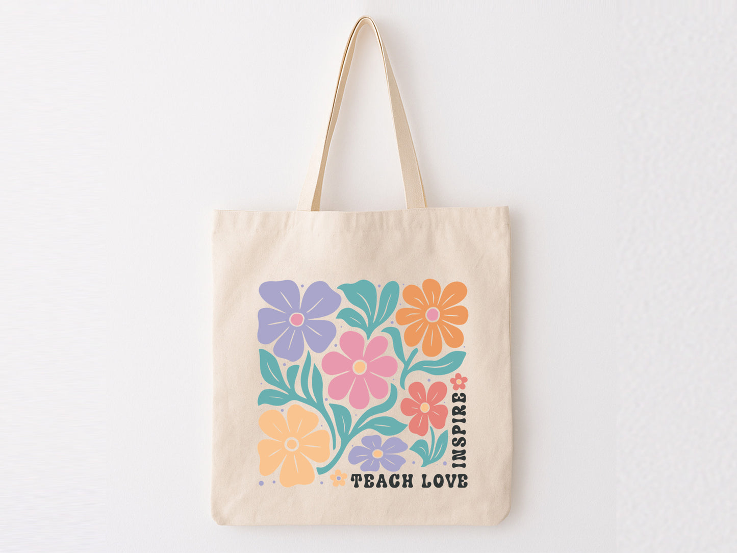 Teach Love Inspire, Teacher Boho Flower SVG