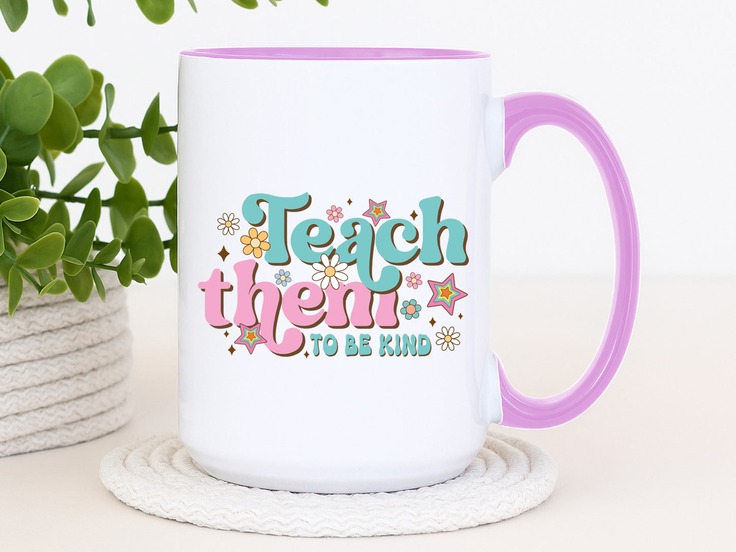 Teach Them to be Kind, Groovy Teacher PNG Sublimation