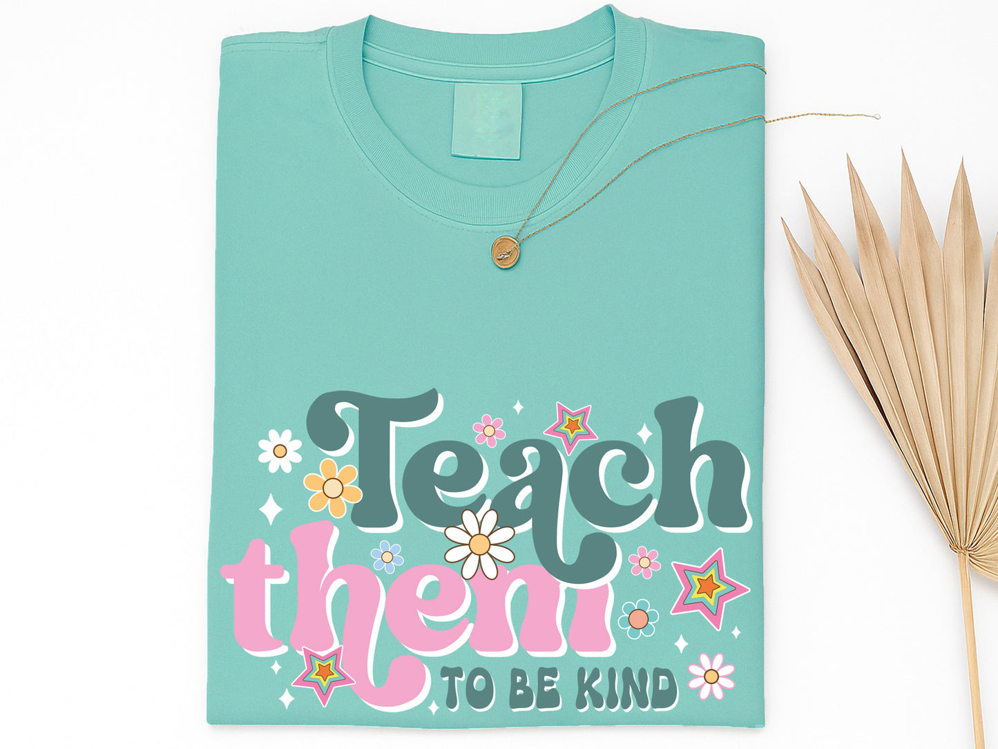 Teach Them to be Kind, Groovy Teacher PNG Sublimation