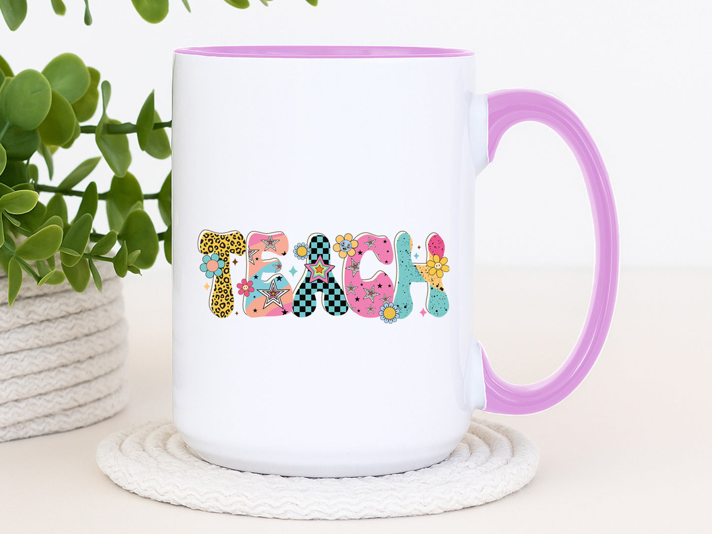 Teach, Groovy Teacher Gift Sublimation PNG