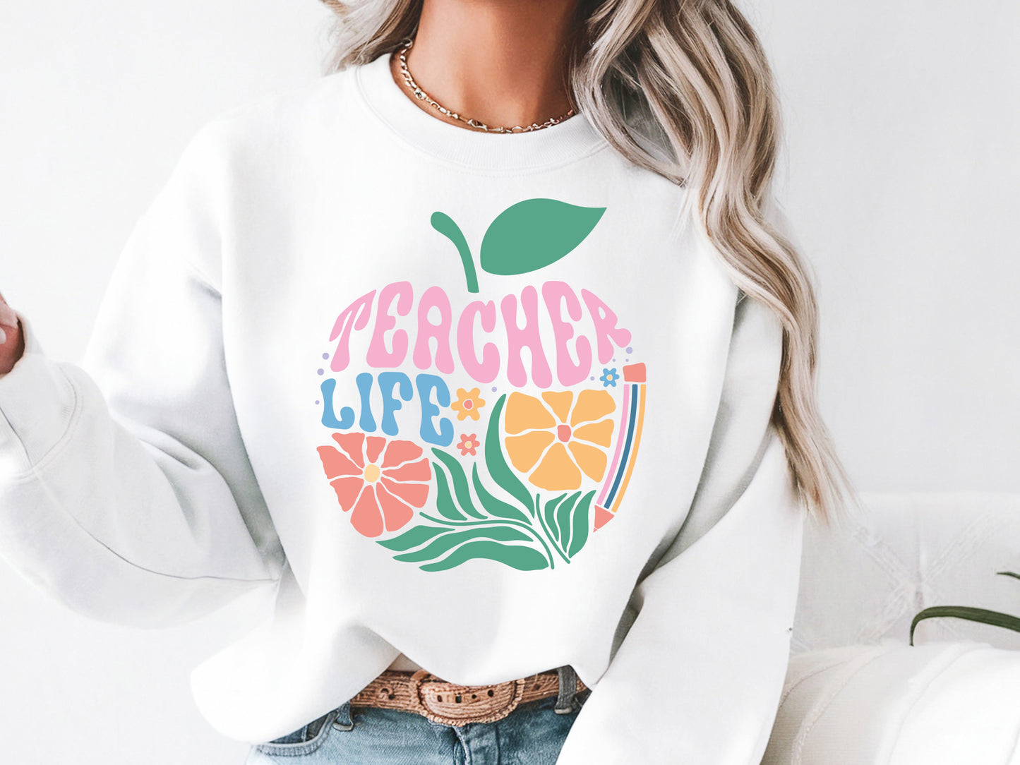 Teacher Boho Flower SVG Bundle