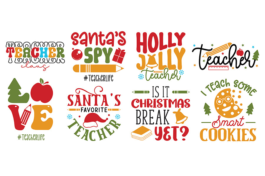 Teacher Christmas Shirt SVG Bundle