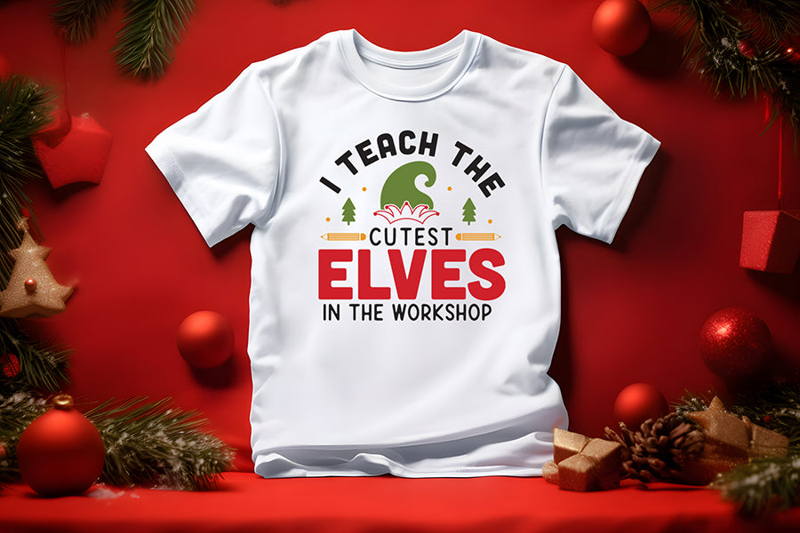Teacher Christmas Shirt SVG Design