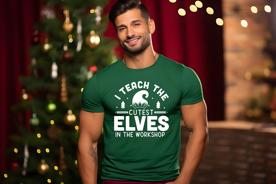 Teacher Christmas Shirt SVG Design