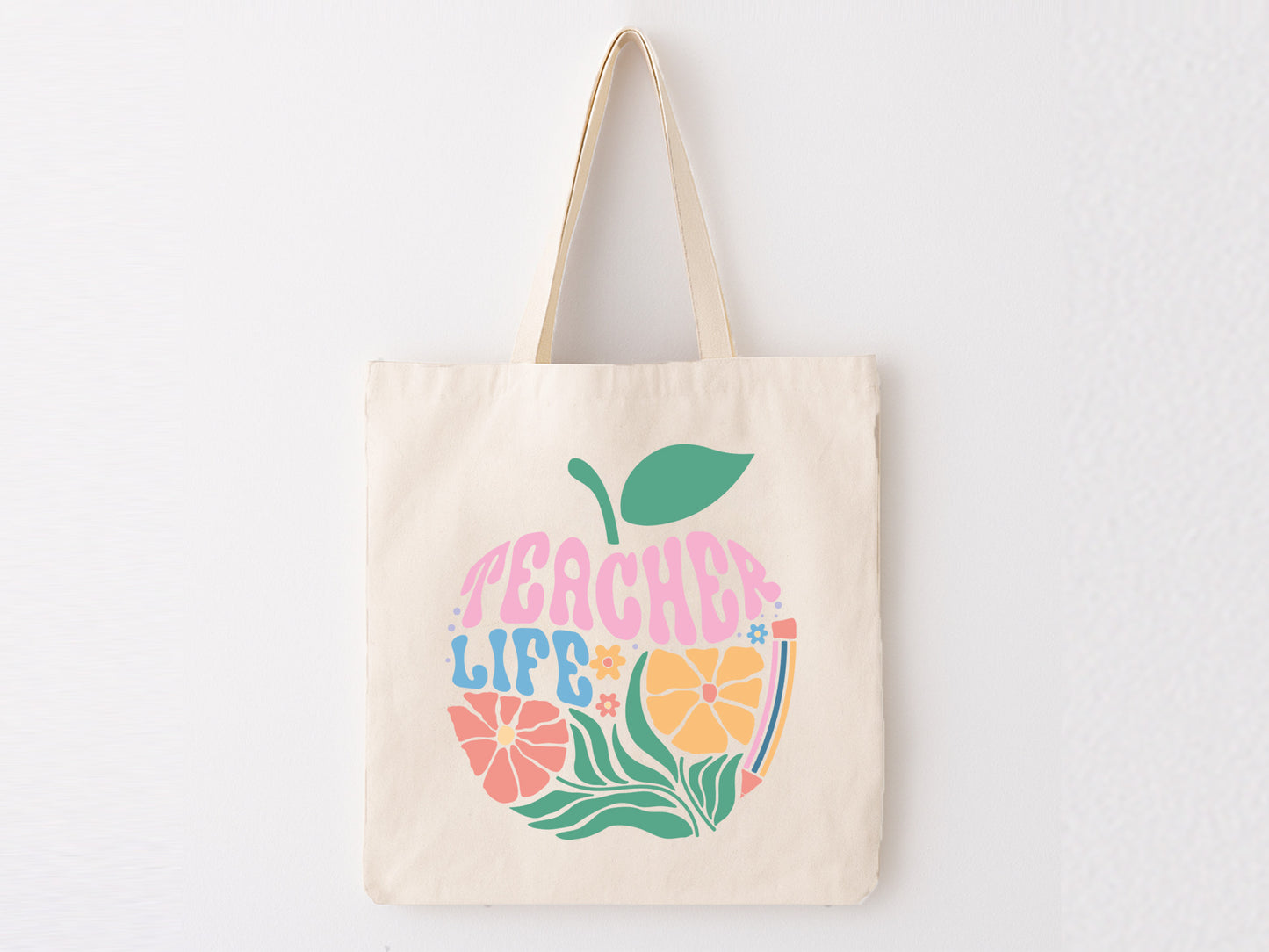 Teacher Life Boho Floral SVG Design
