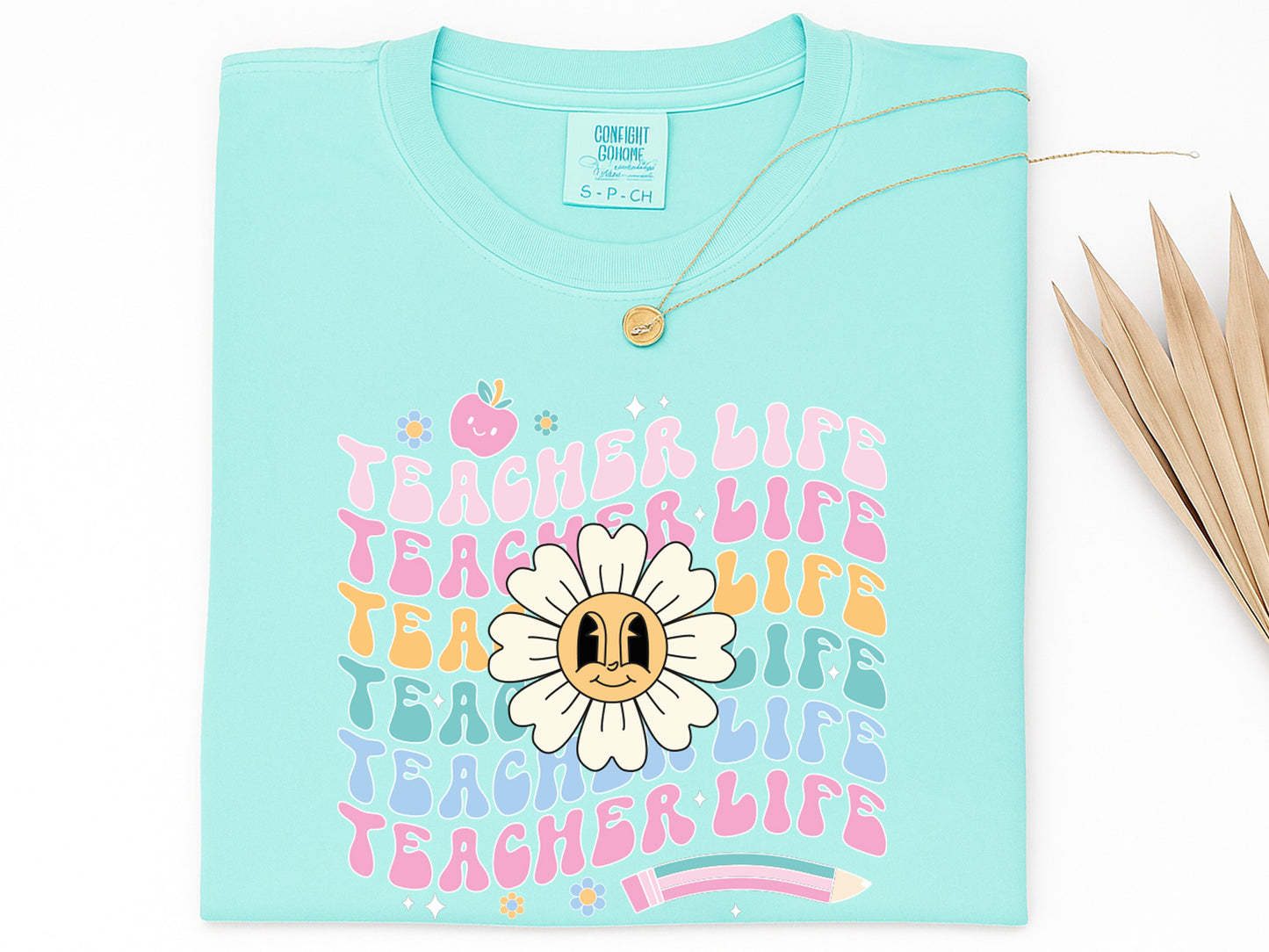 Teacher Life Groovy Sublimation Print