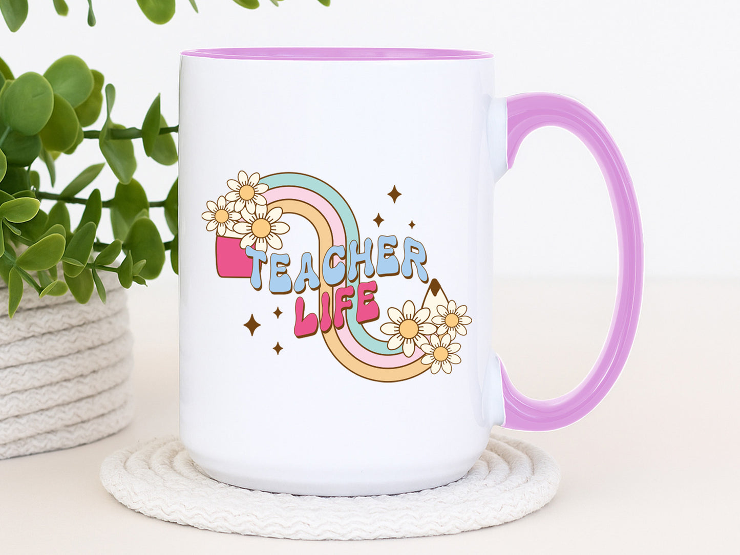 Teacher Life Groovy Sublimation Transfer