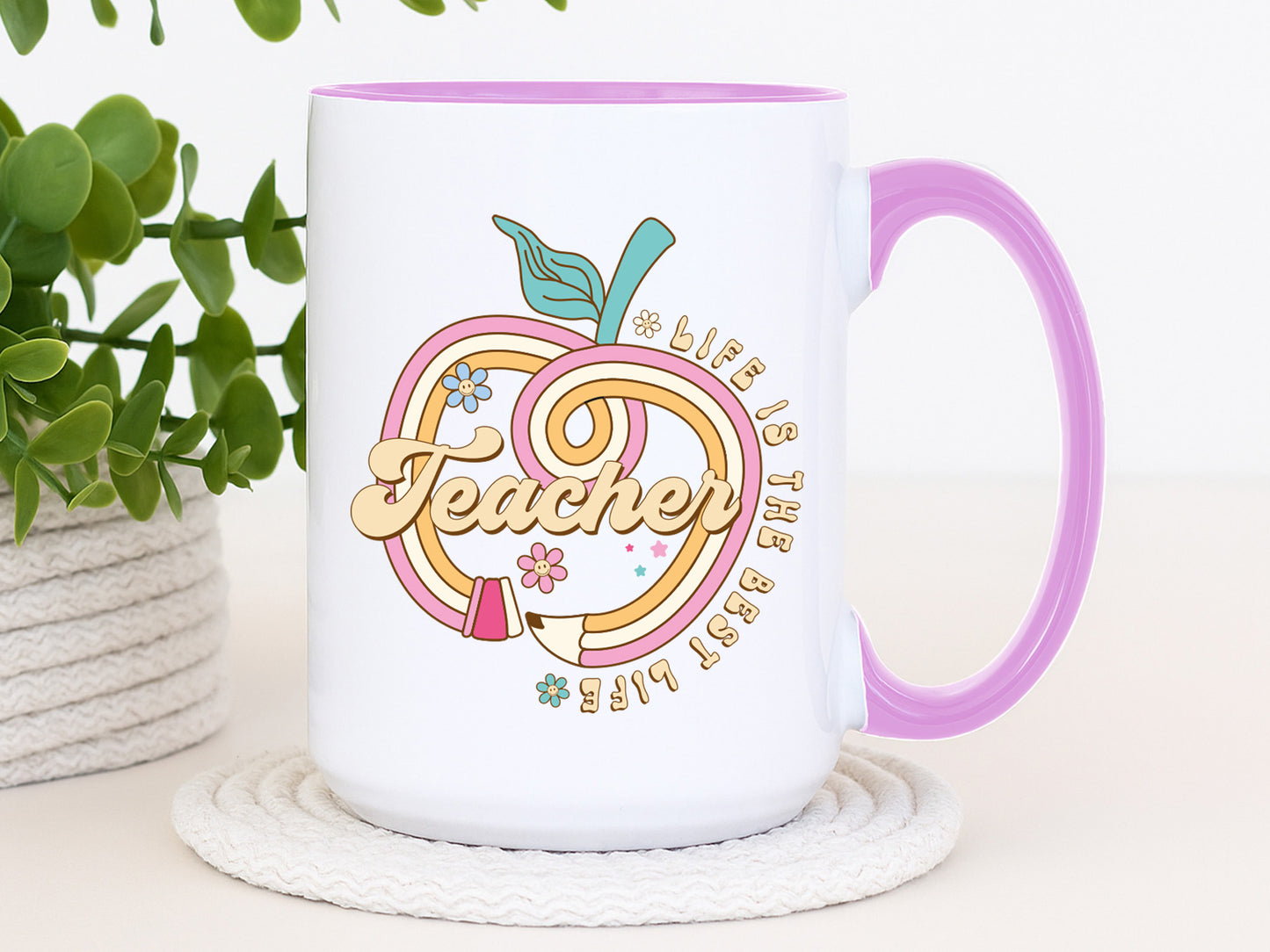 Teacher Life is the Best Life Groovy Sublimation