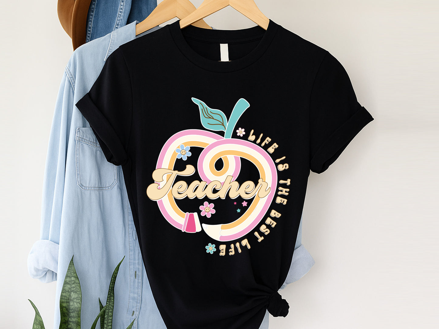 Teacher Life is the Best Life Groovy Sublimation
