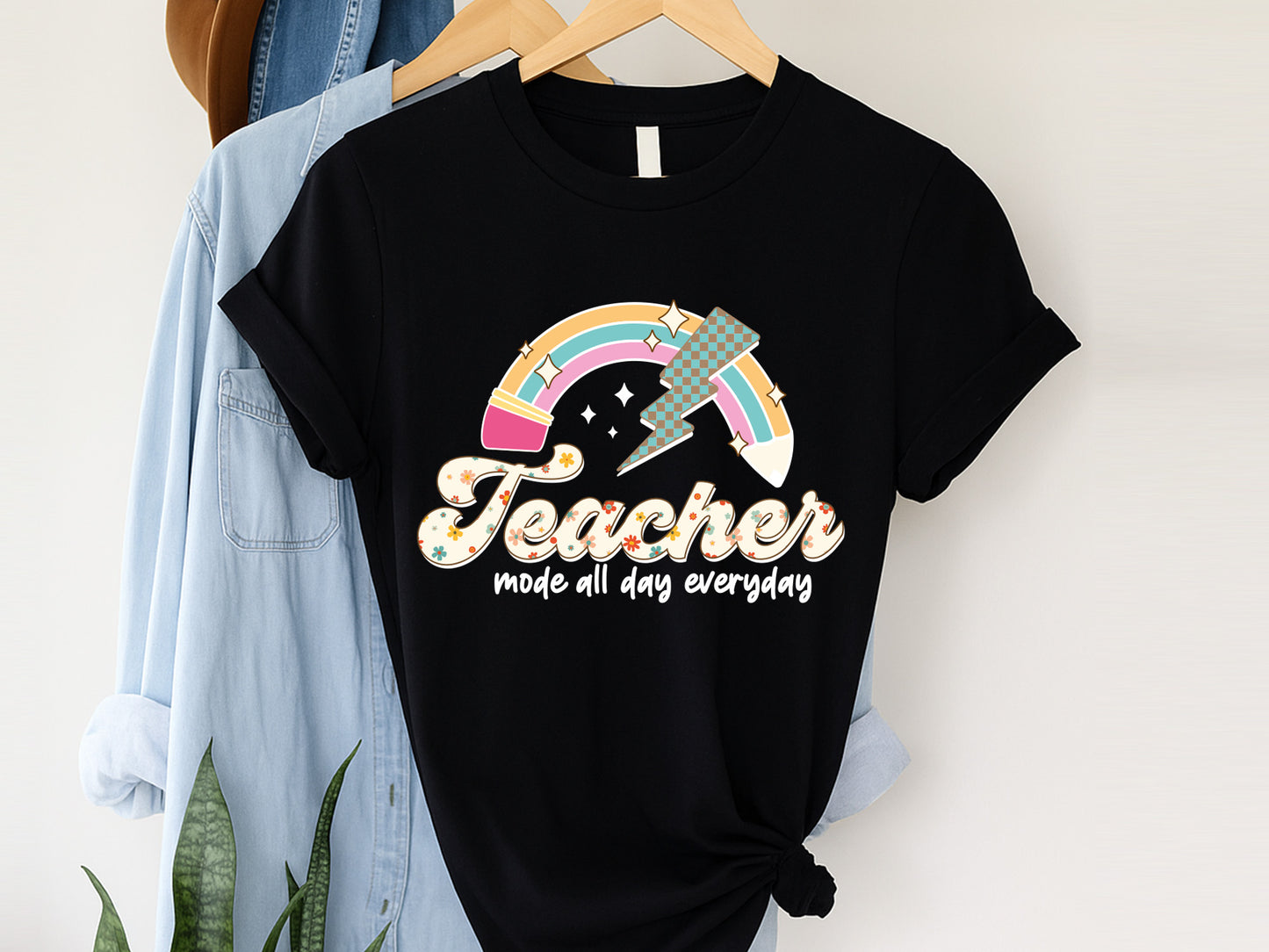 Teacher Mode All Day Everyday Groovy Sublimation