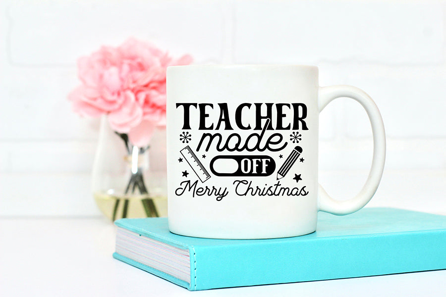 Teacher Mode off Merry Christmas Shirt SVG