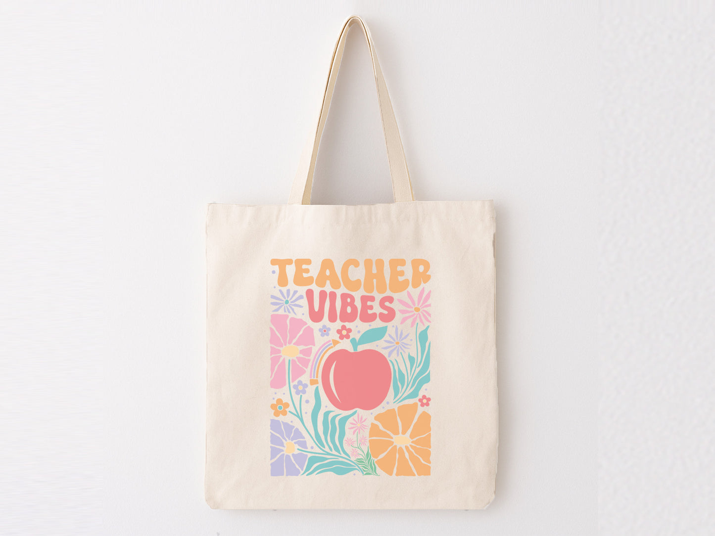 Teacher Vibes Boho Floral SVG for Cricut