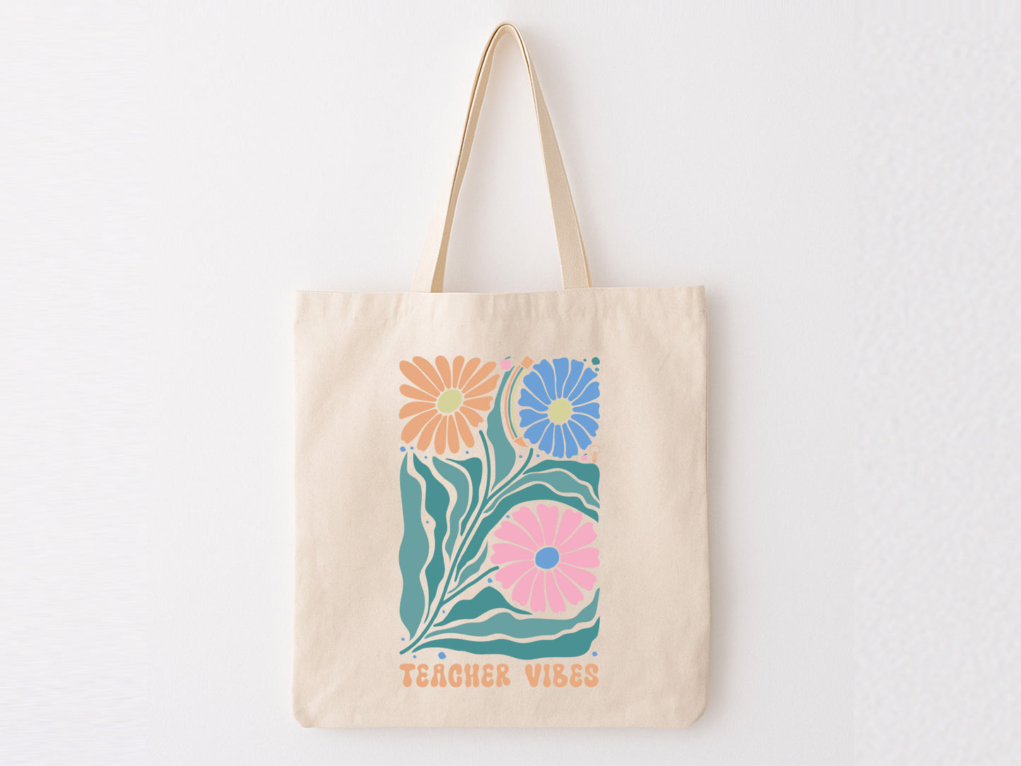Teacher Vibes Boho Flower SVG Funny