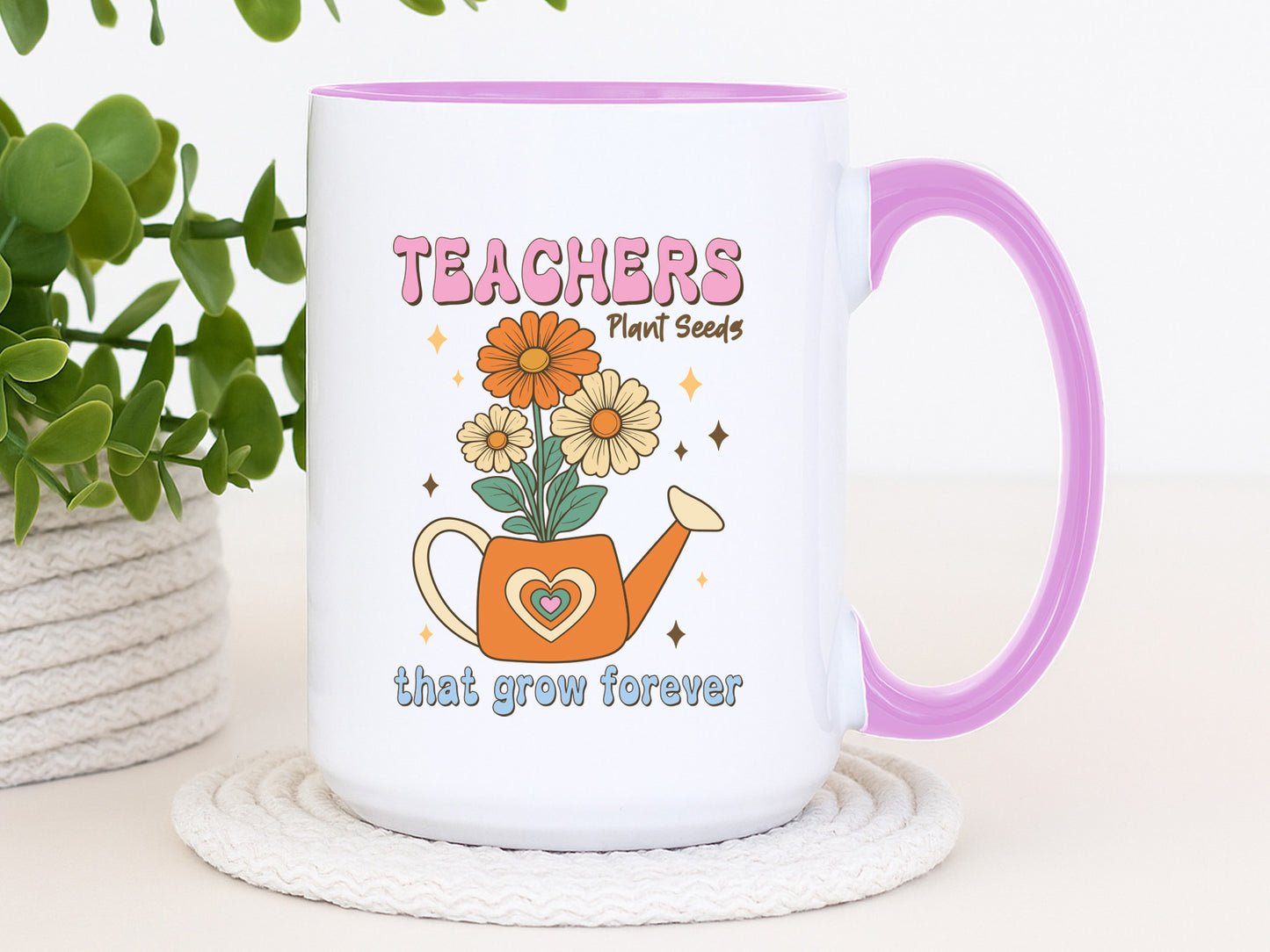 Teachers Plant Seeds That Grow forever Groovy Sublimation