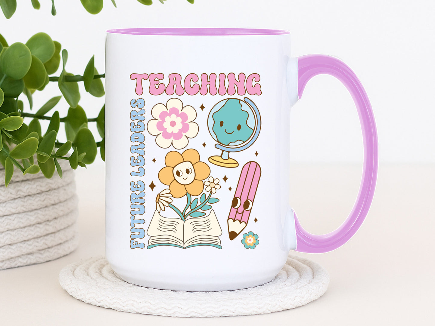 Teaching Future Leaders, Groovy Teacher Sublimation PNG