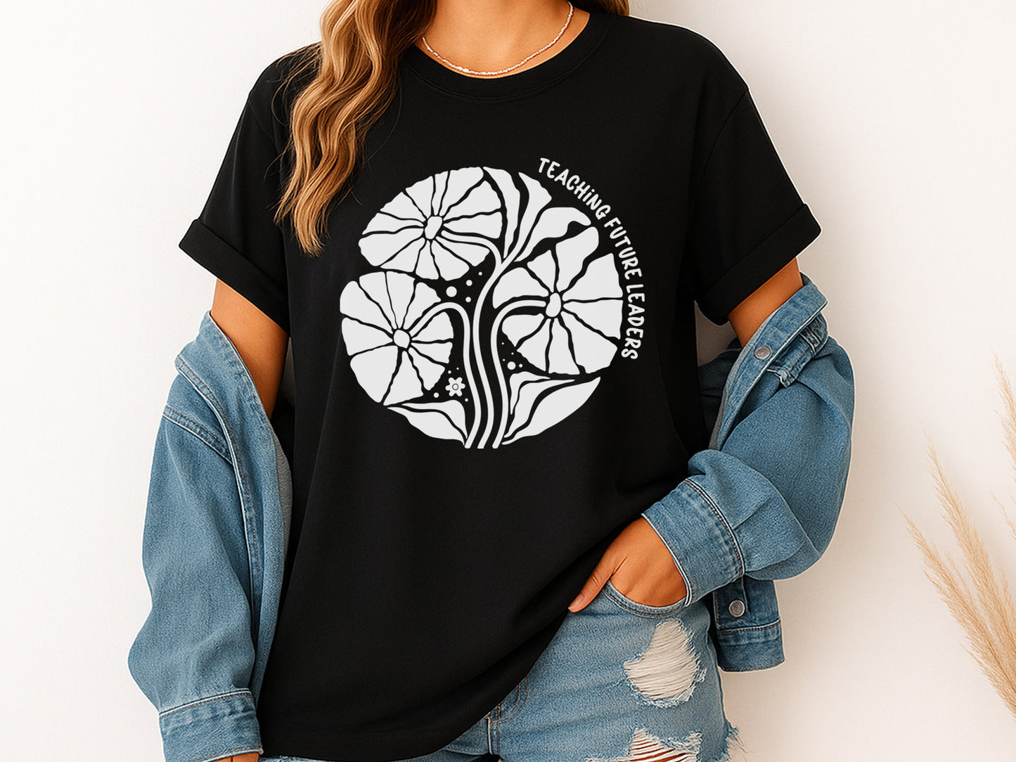 Teaching Future Leaders, Teacher Boho Floral SVG
