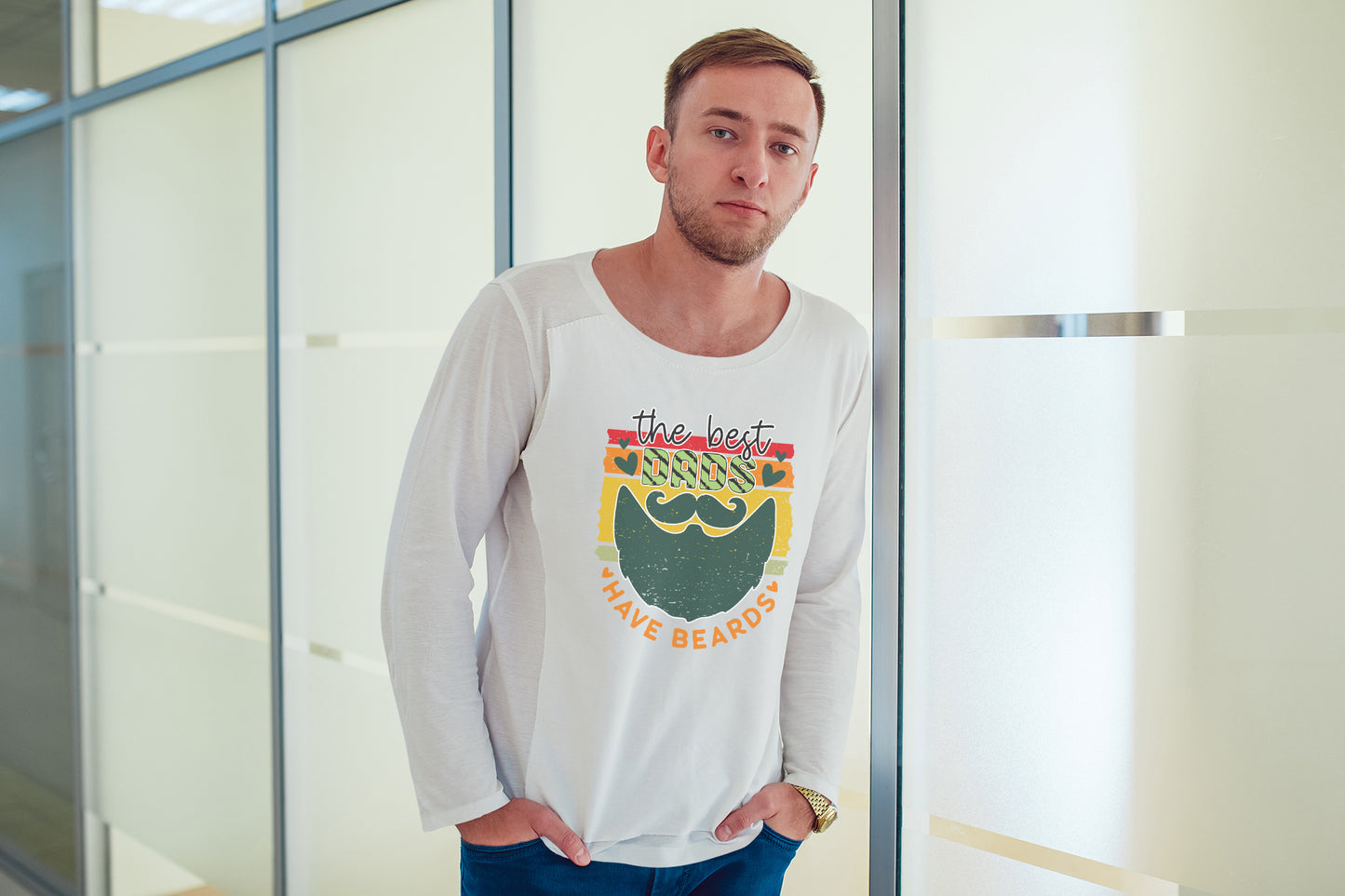 The Best Dads Have Beards, Fathers Day Sublimation