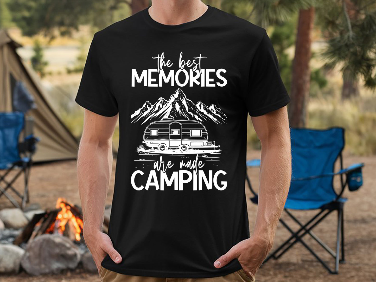 The Best Memories Are Made Camping SVG Design