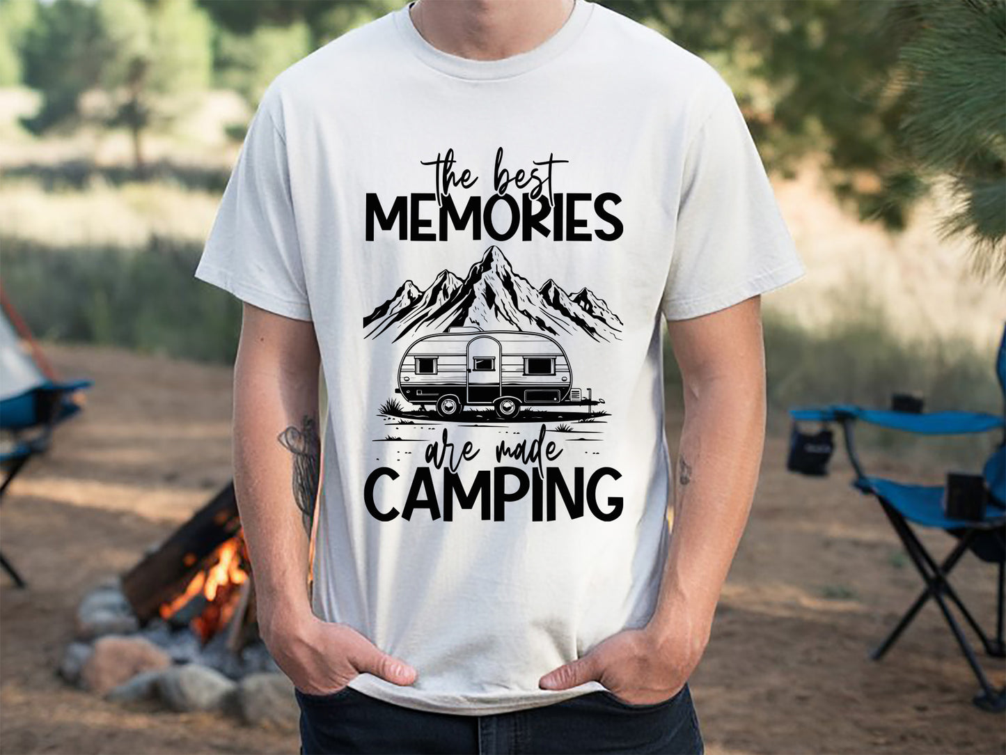 The Best Memories Are Made Camping SVG Design