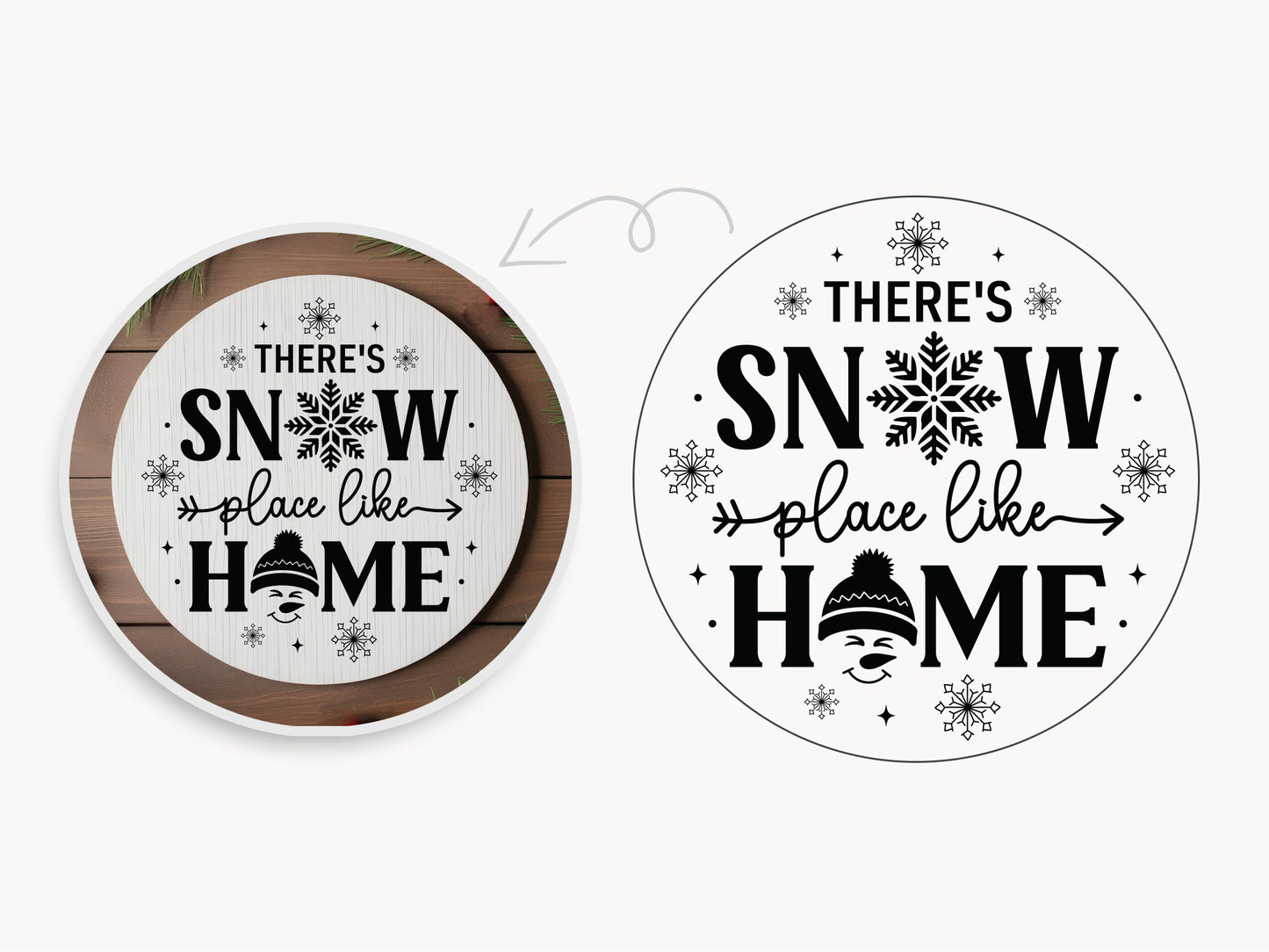 There's Showplace Like Home - Winter SVG Sign