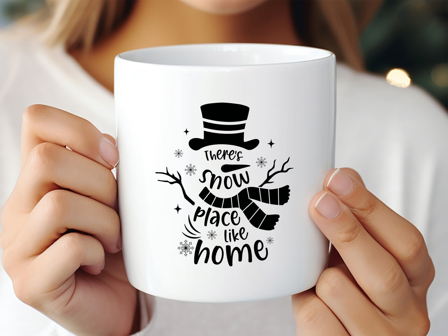 There's Snow Place Like Home - Snowman Quote SVG