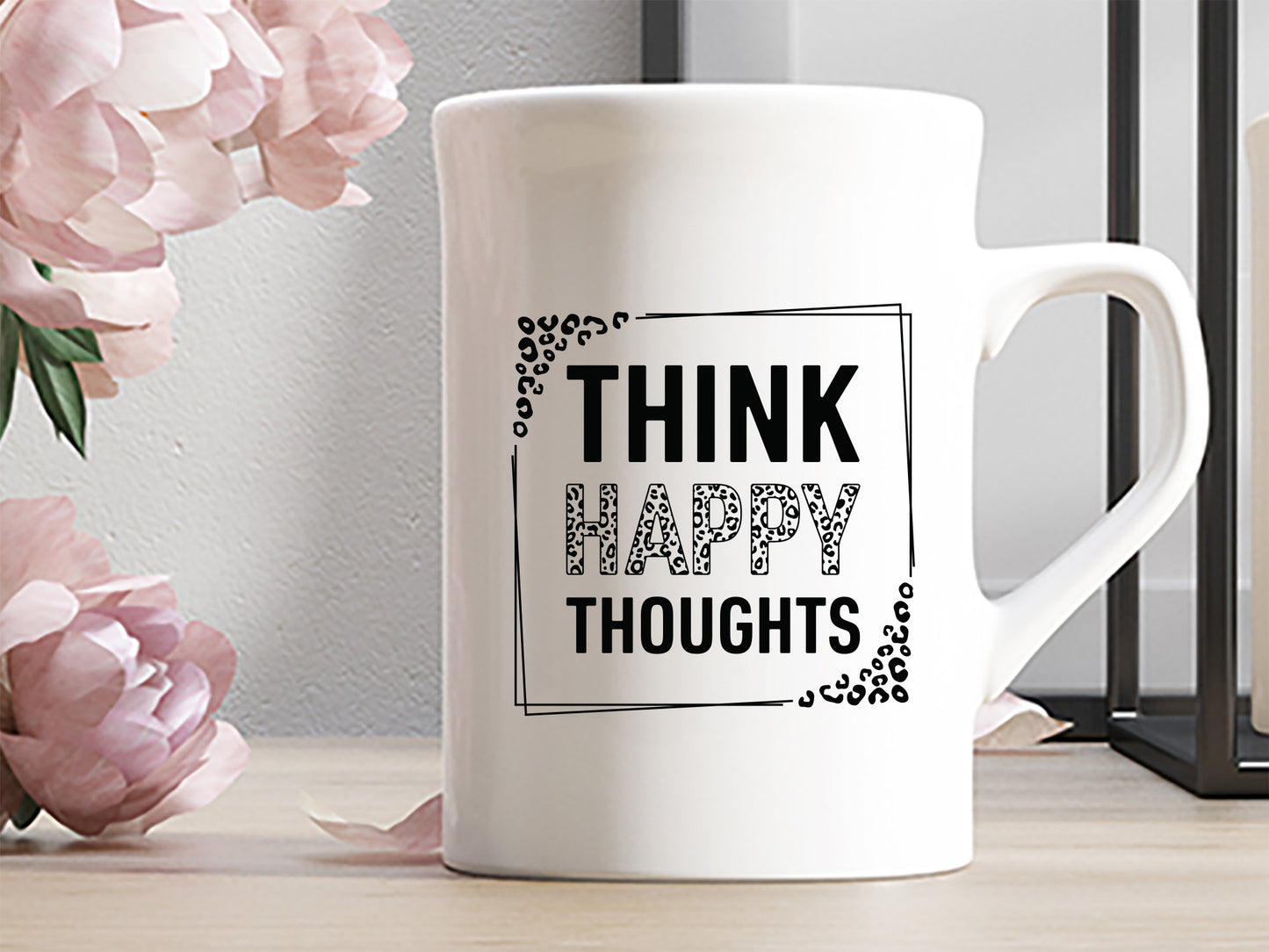 Think Happy Thoughts - Black Girl Magic SVG Cut File
