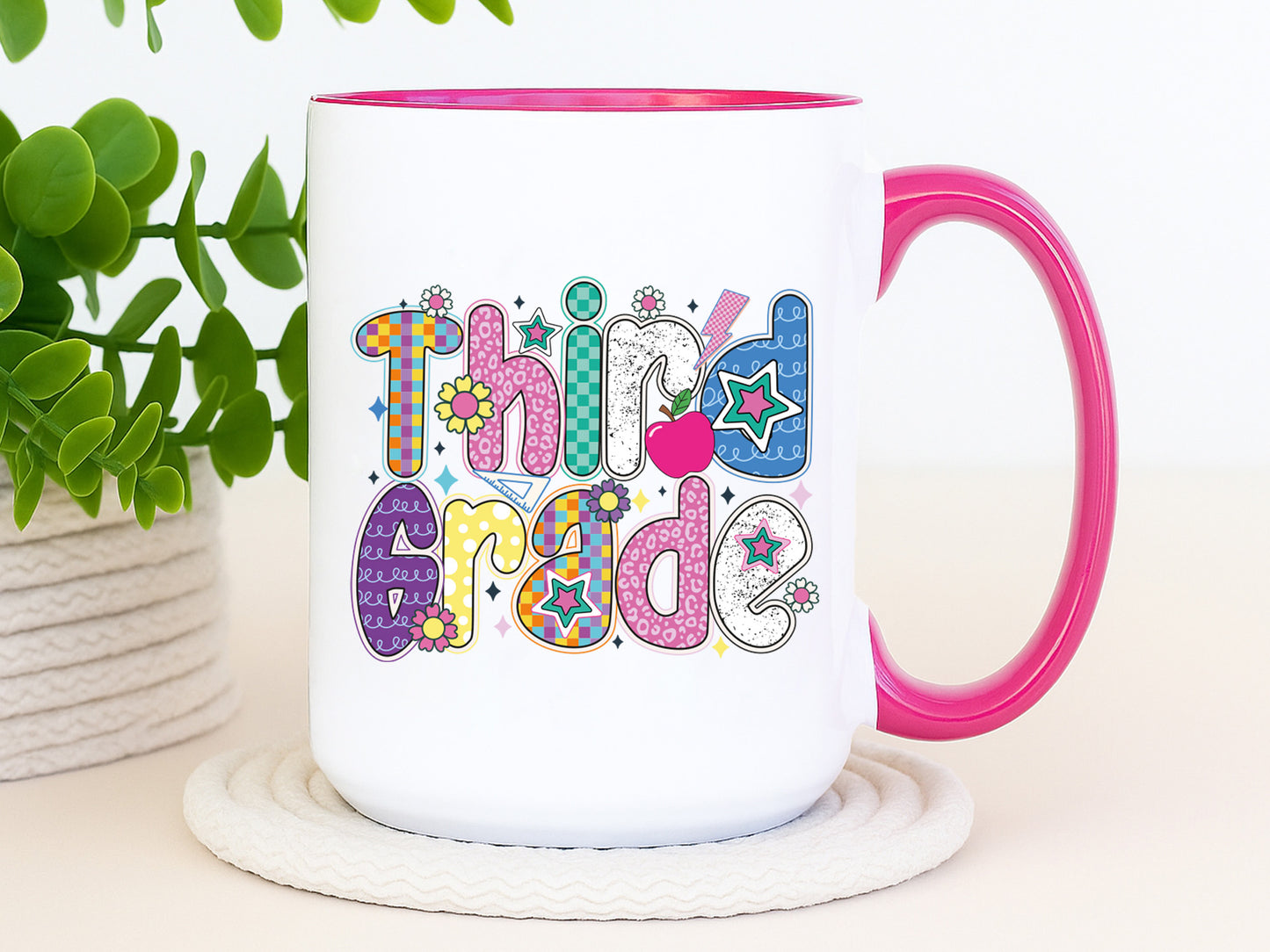 Third Grade, Back to School Preppy Sublimation