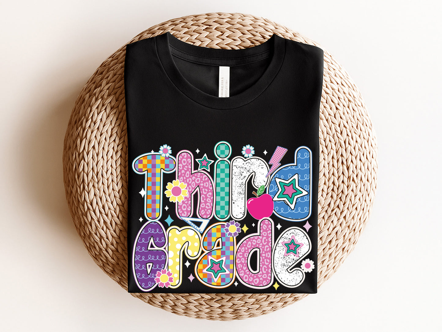 Third Grade, Back to School Preppy Sublimation