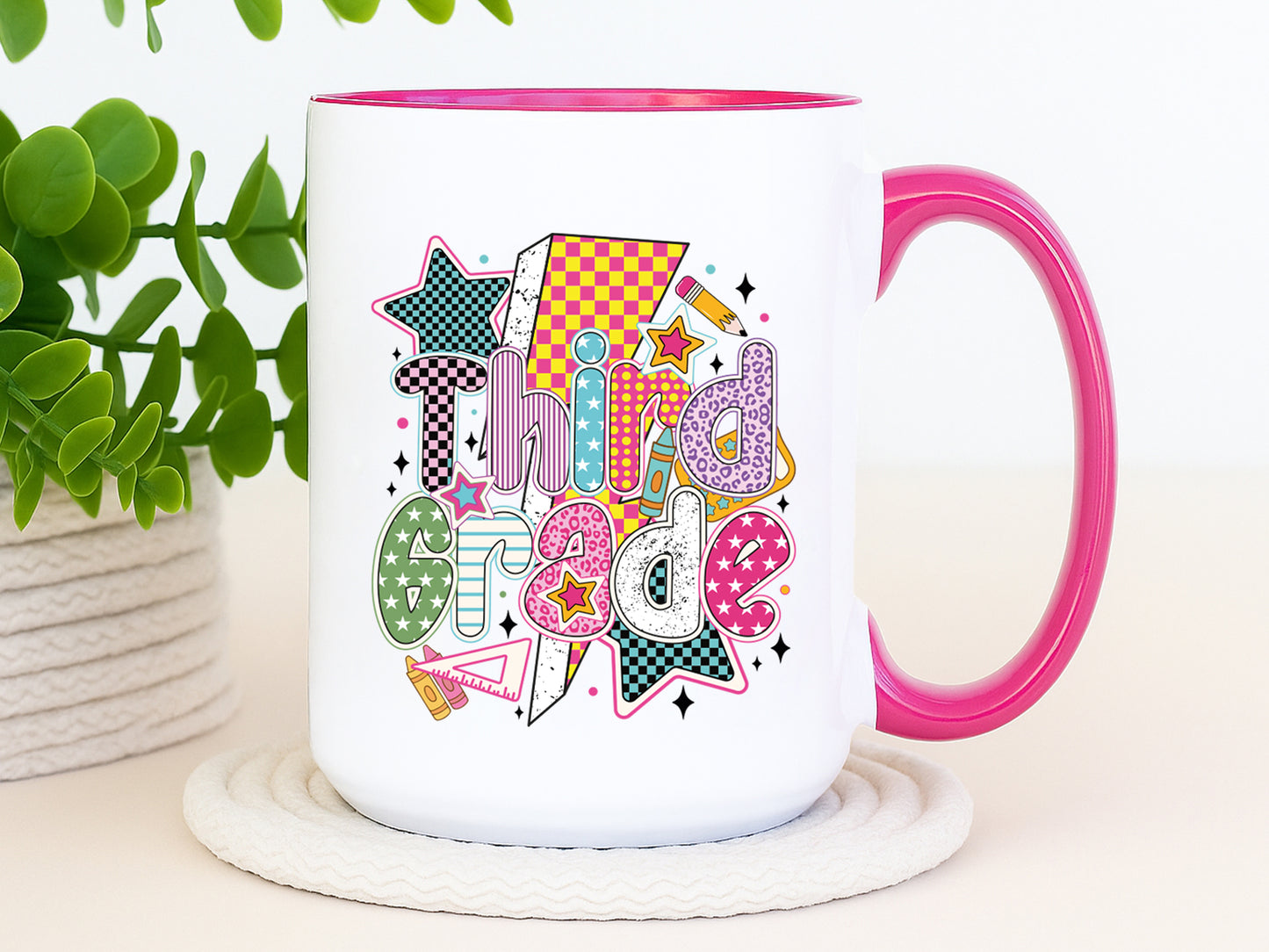 Third Grade, Preppy Back to School Sublimation