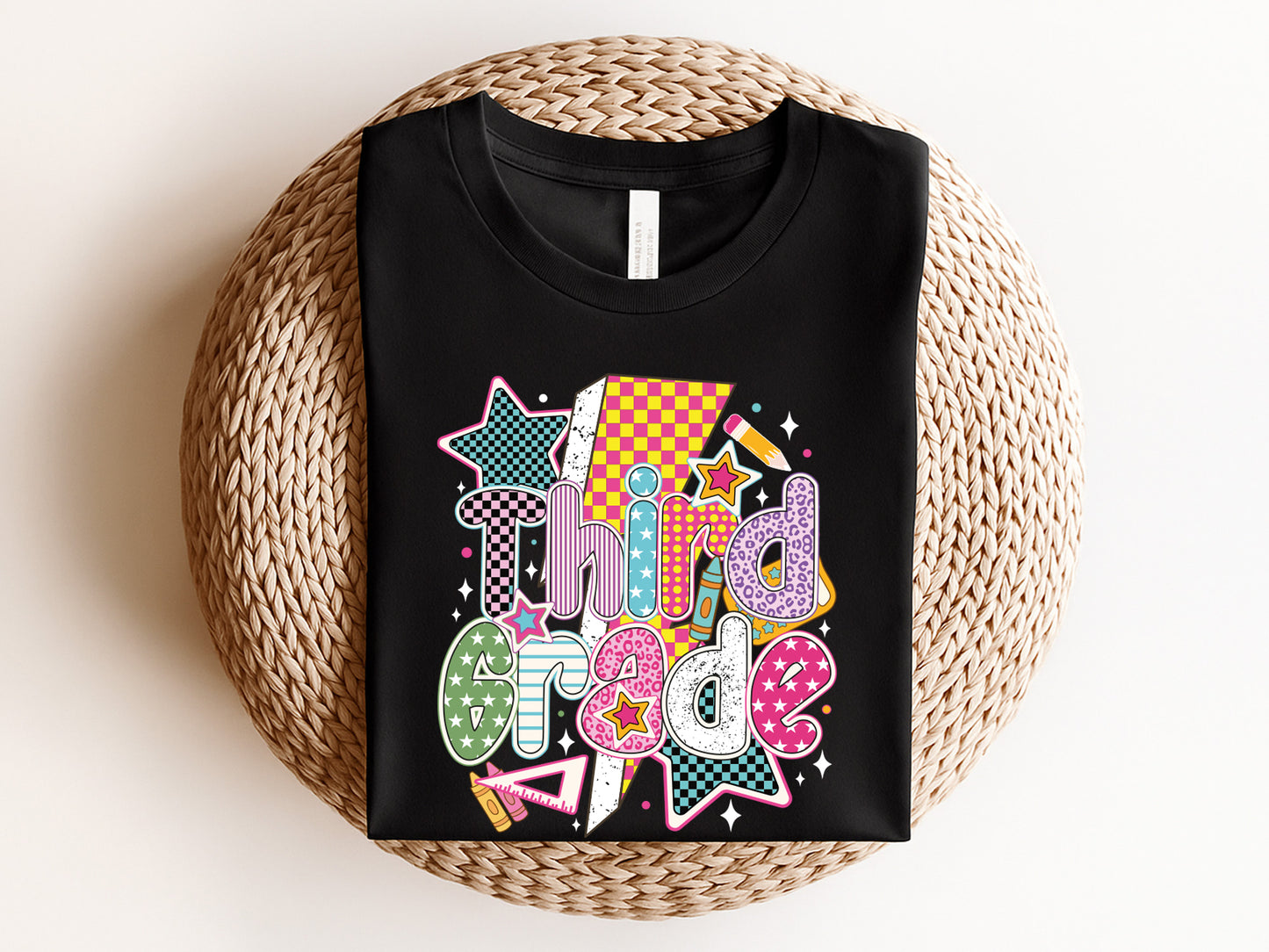 Third Grade, Preppy Back to School Sublimation