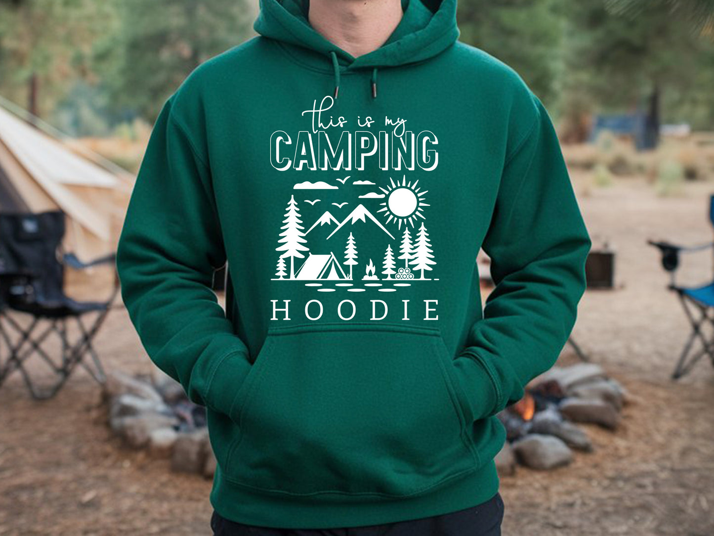 This is My Camping Hoodie SVG Vector