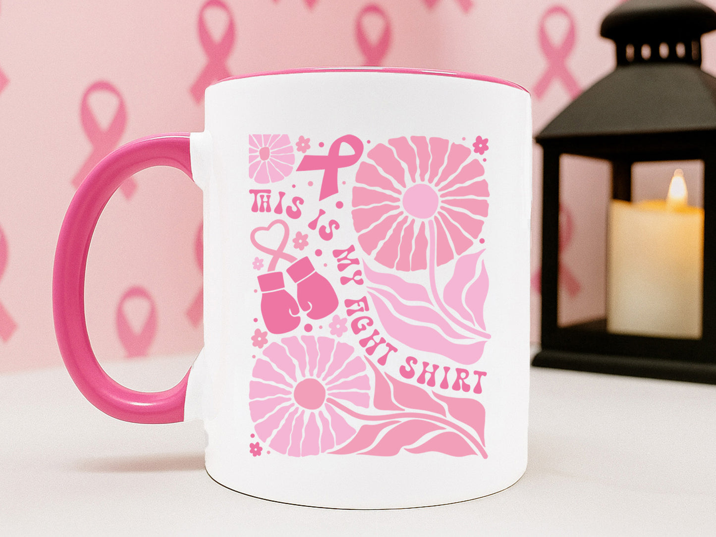 This is My Fight Shirt - Floral Breast Cancer SVG
