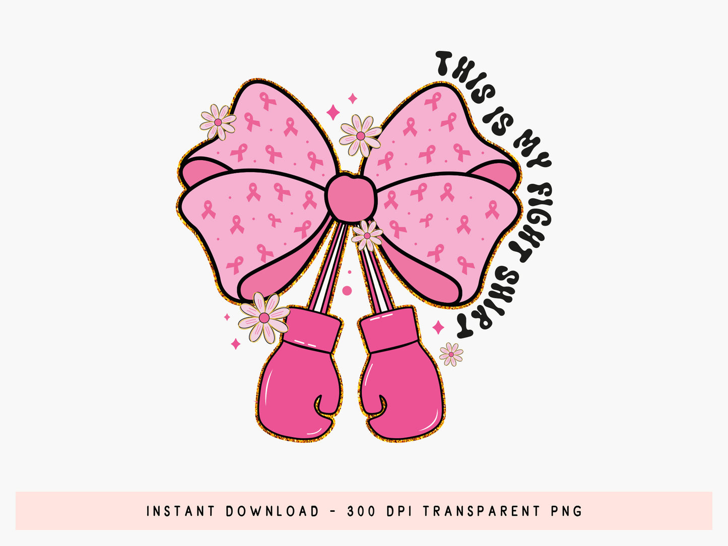 This is My Fight Shirt, Preppy Breast Cancer Sublimation