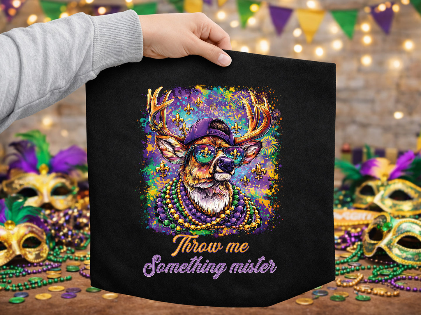 Throw Me Something Mister, Preppy Mardi Gras PNG
