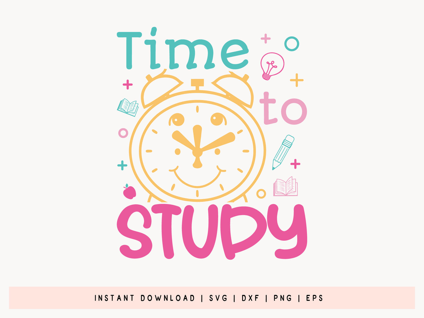 Time to Study, Back to School Shirt SVG