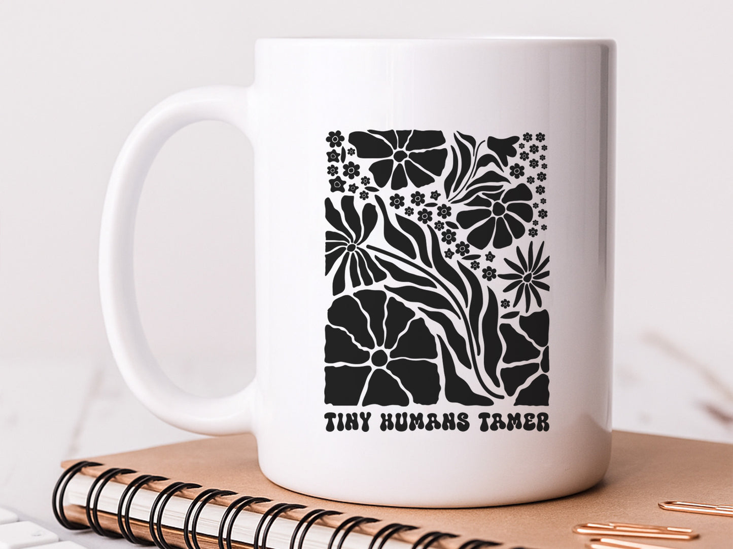Tiny Humans Tamer, Teacher Boho Floral SVG File