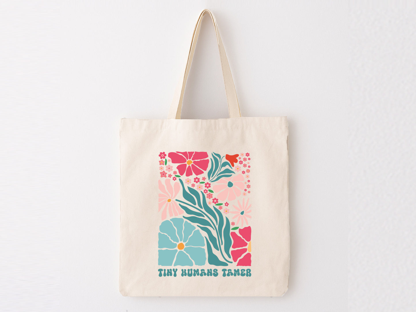 Tiny Humans Tamer, Teacher Boho Floral SVG File