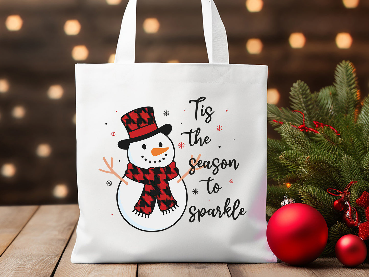 Tis the Season to Sparkle, Snowman Christmas PNG