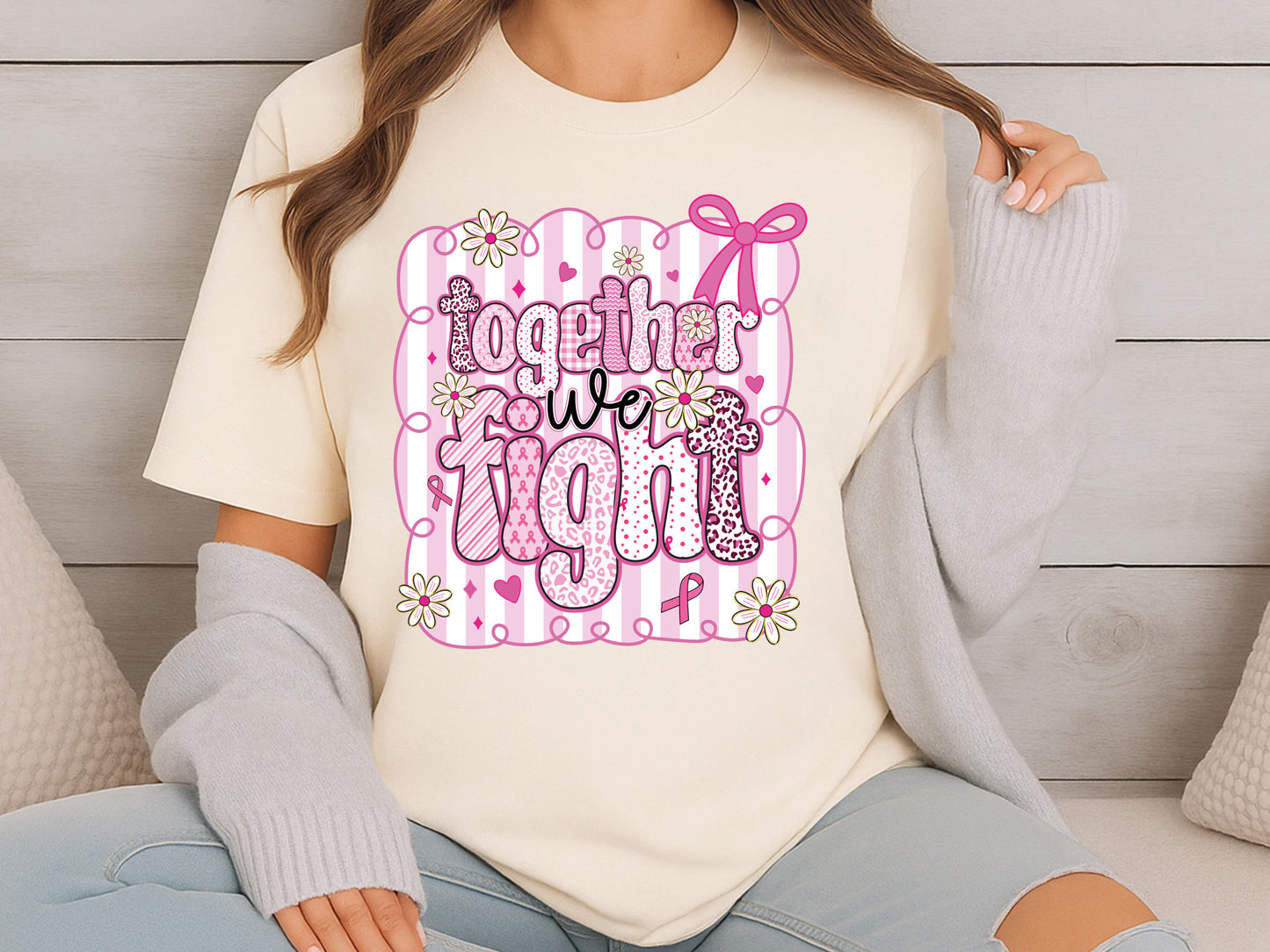 Together We Fight, Preppy Breast Cancer Sublimation