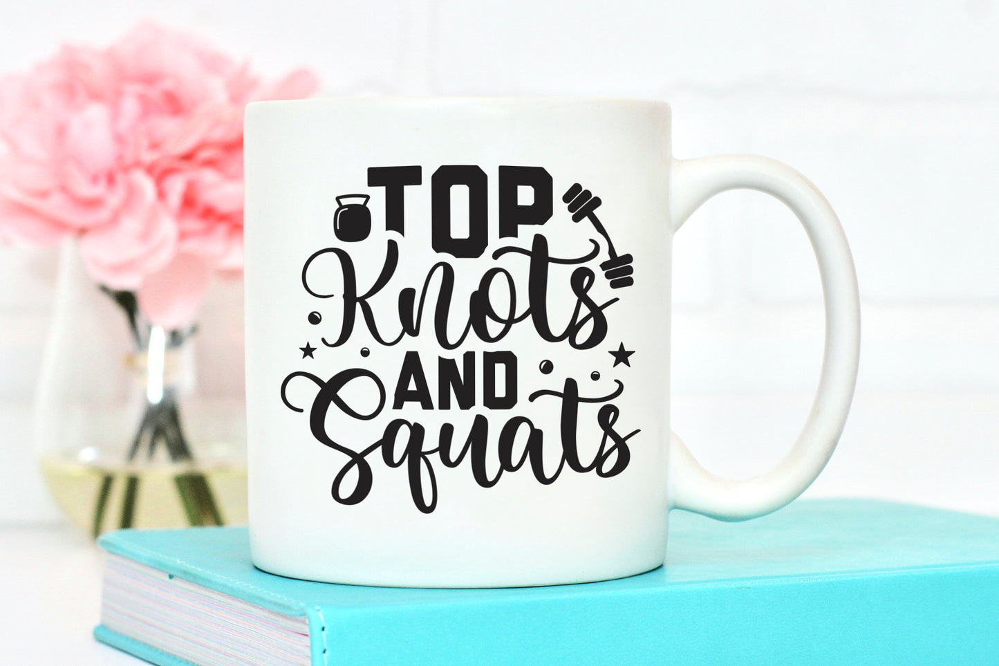 Top Knots And Squats, Workout SVG Design