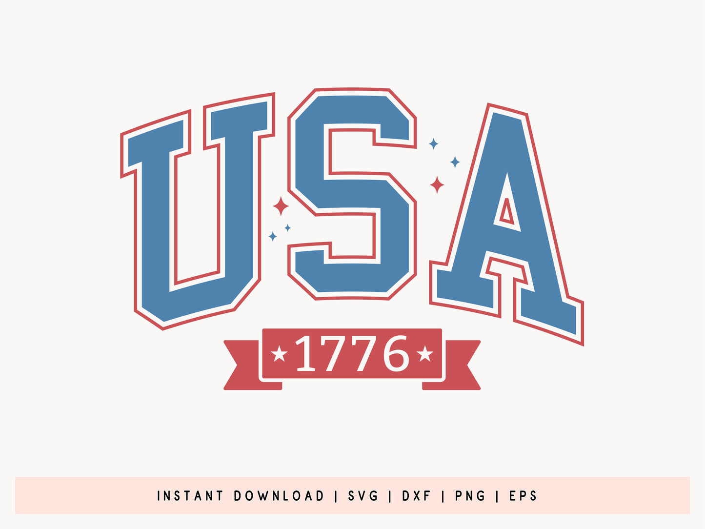 USA 1776, 4th of July Shirt SVG