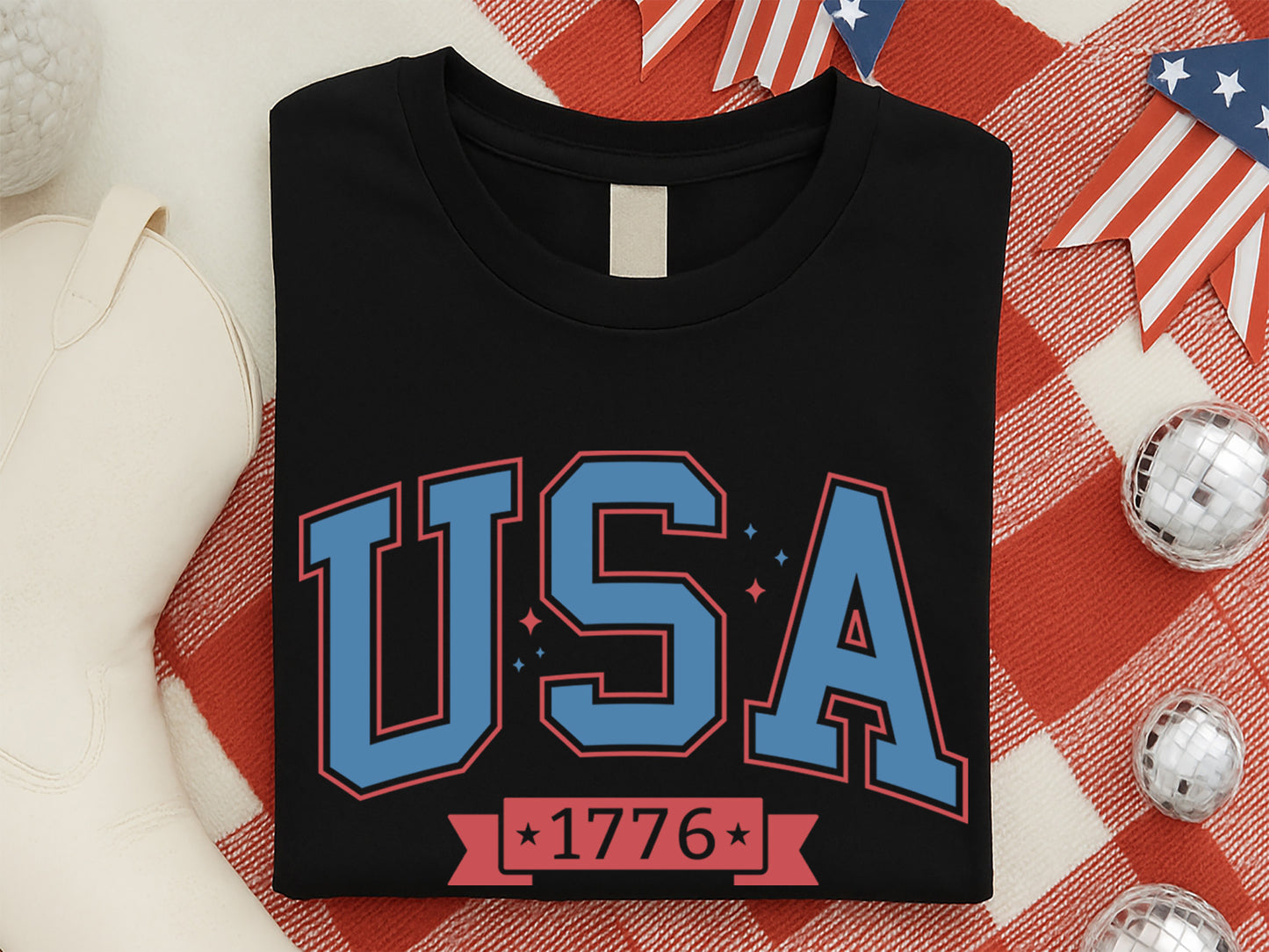 USA 1776, 4th of July Shirt SVG