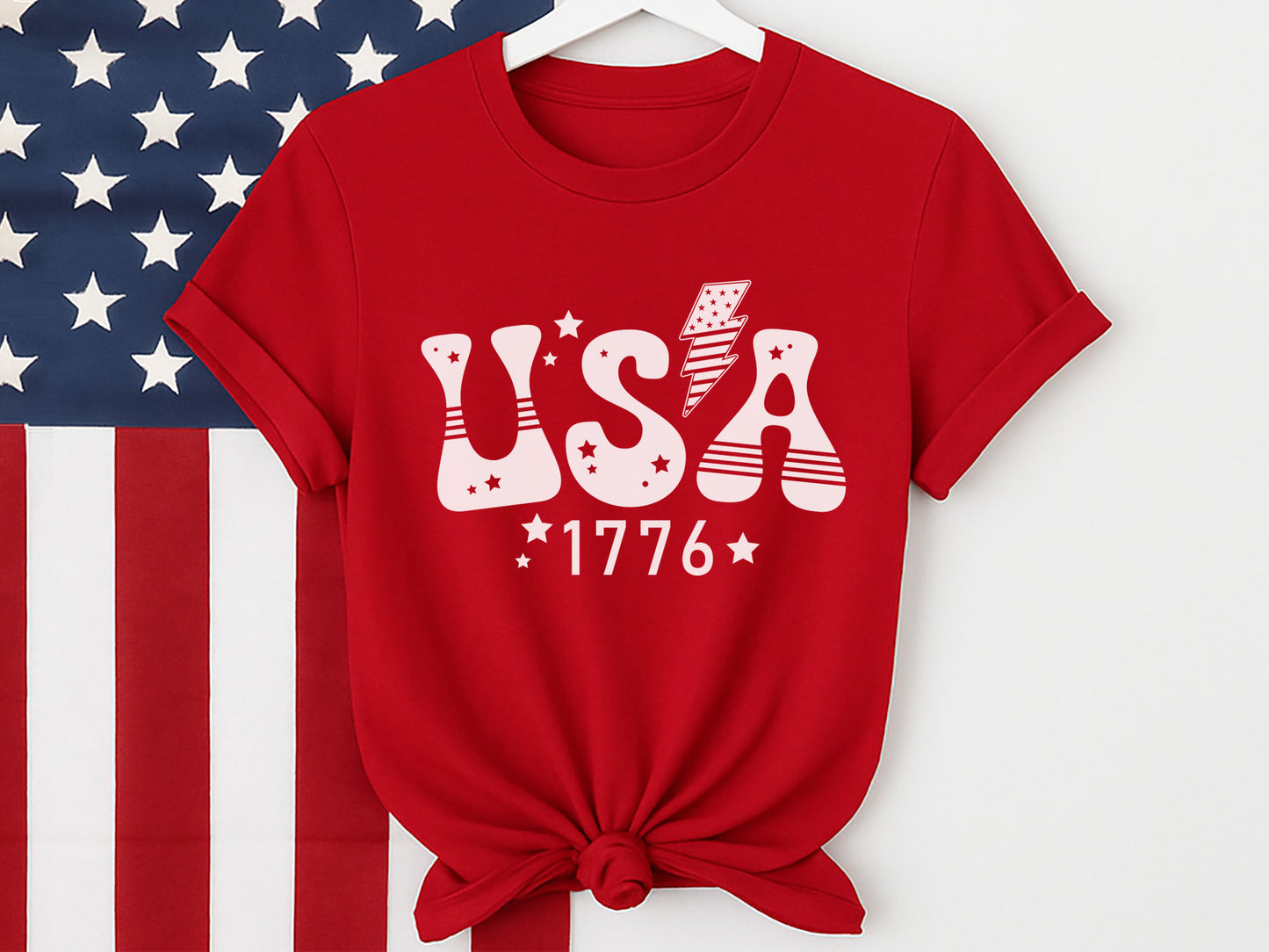 USA 1776, Retro 4th of July SVG Vector