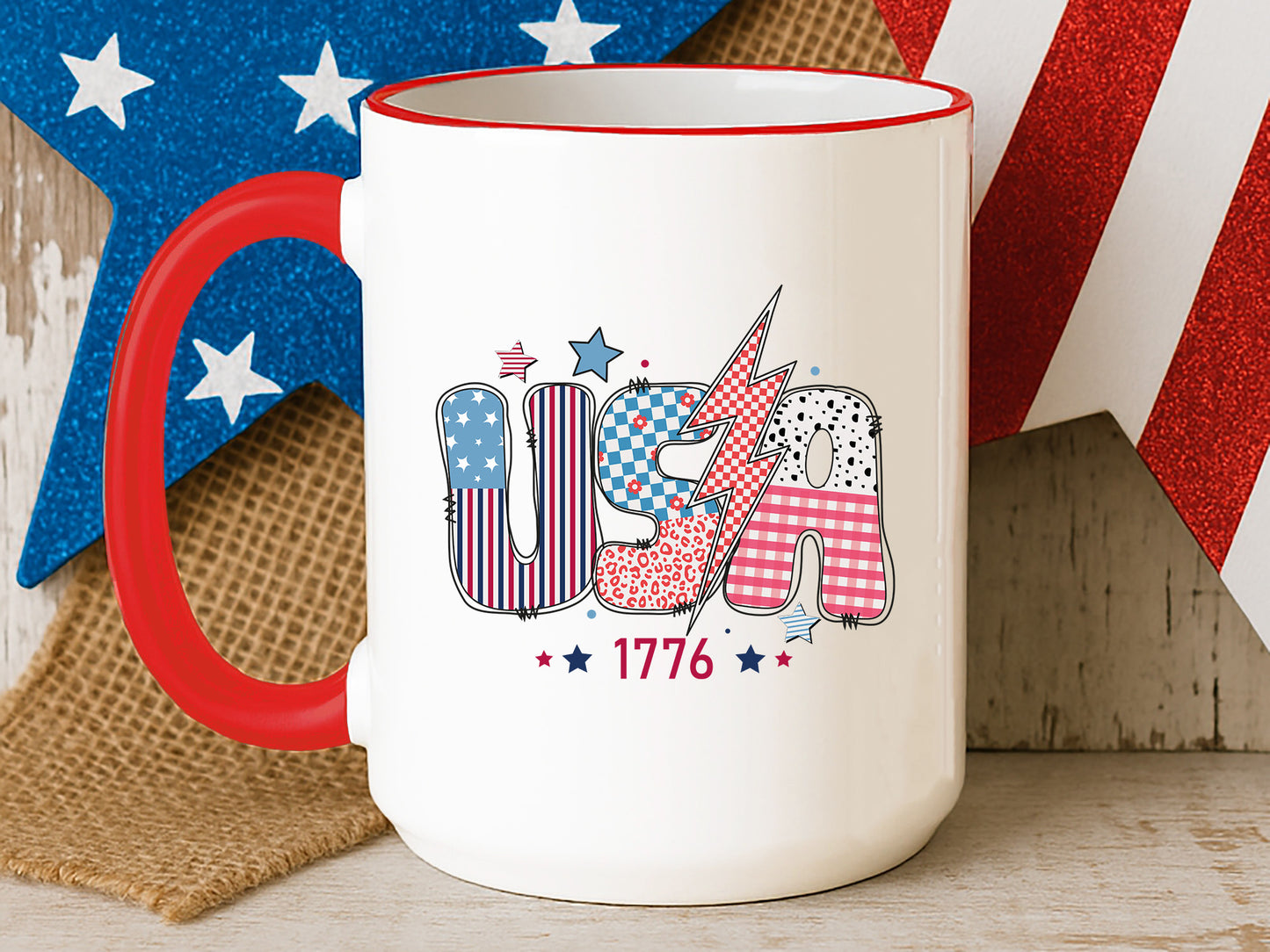 USA 1776, Retro 4th of July Sublimation