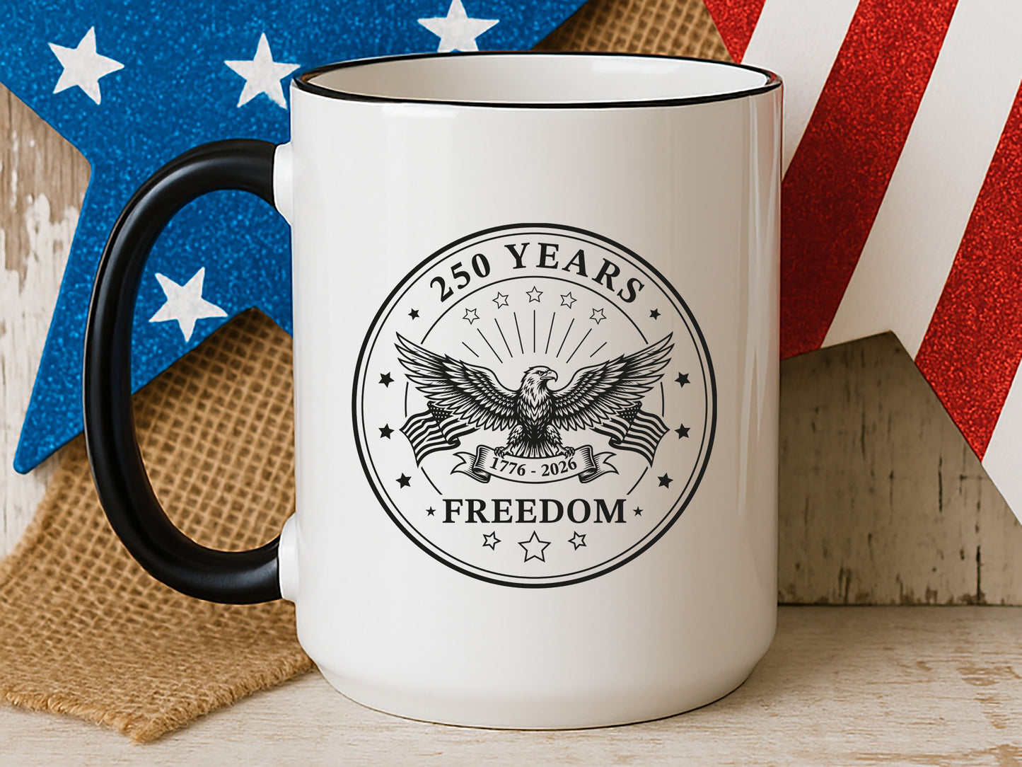 USA 250 Years of Freedom Eagle SVG