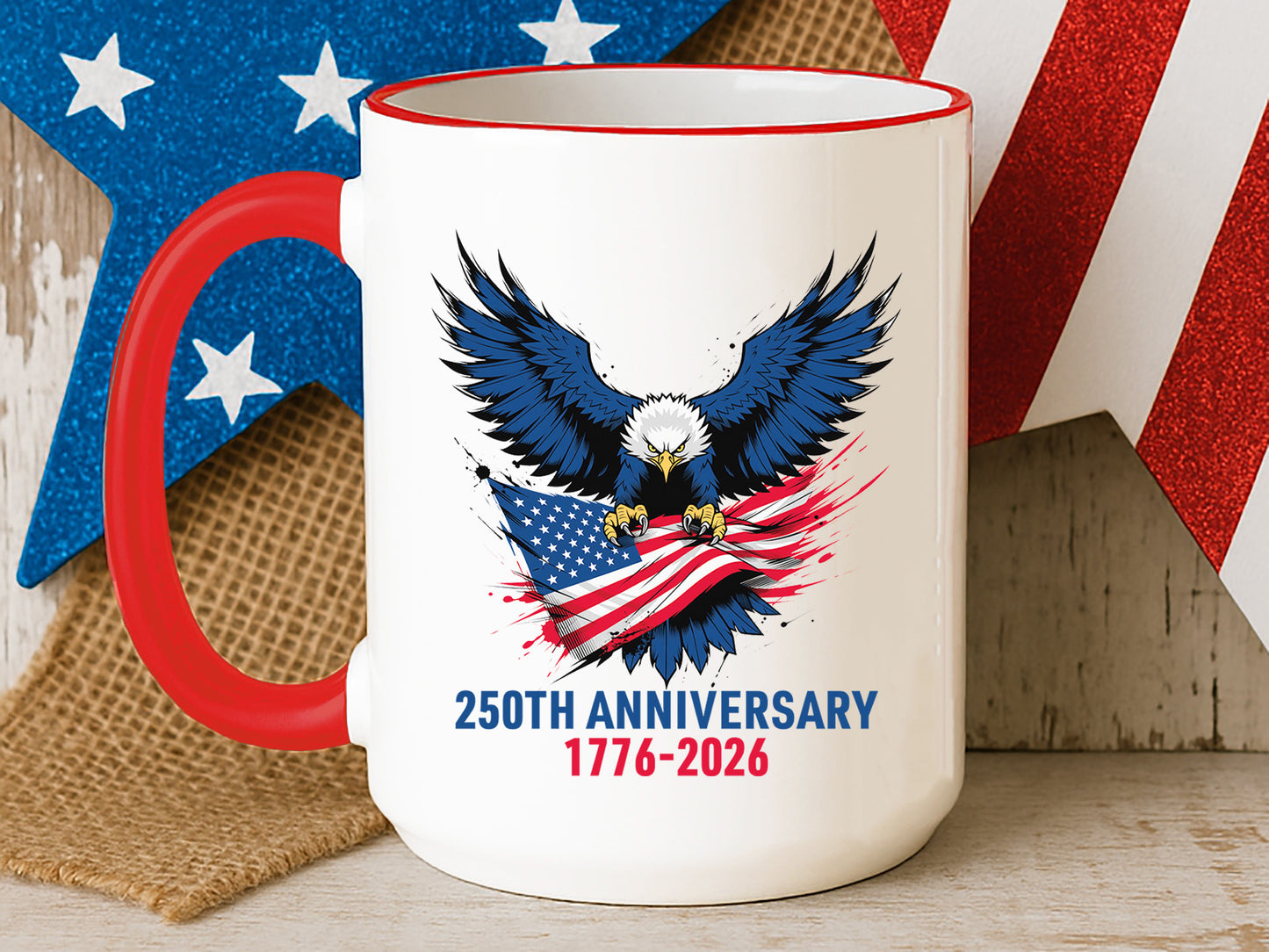 USA 250th Anniversary Eagle Sublimation PNG