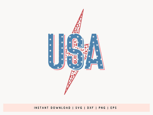 USA, Fourth of July SVG File for Cricut