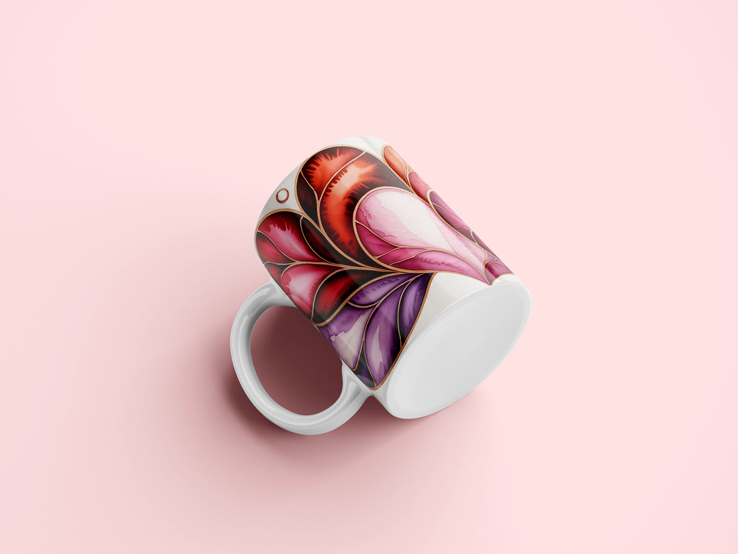 Valentine Mug Wrap Sublimation Design PNG